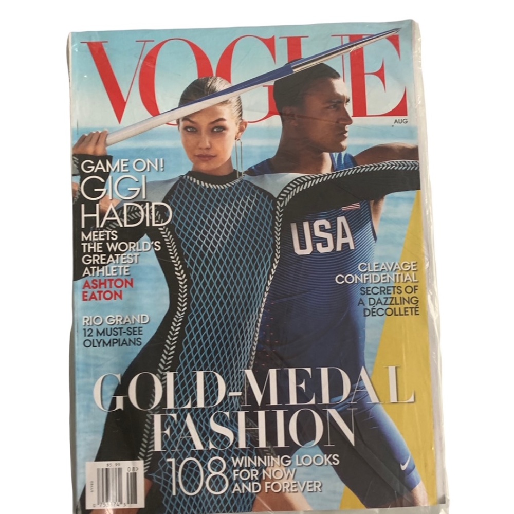 Vogue Magazine GIGI Hadid Ashton Eaton